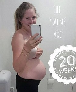 twin pregnancy belly