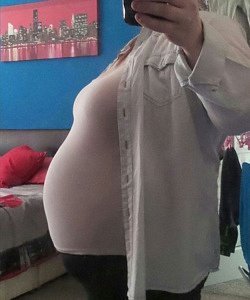 twin pregnancy belly