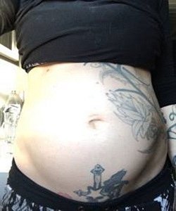 twin pregnancy belly