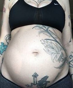 twin pregnancy belly