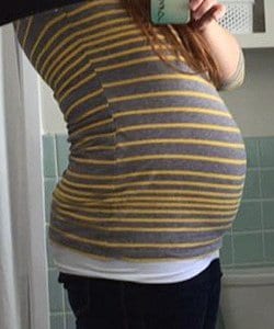 twin pregnancy belly