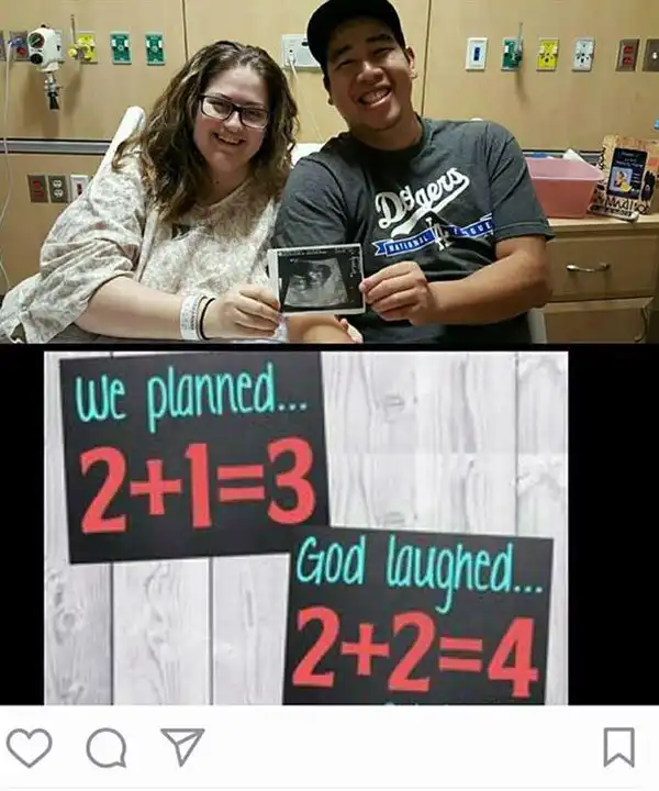twin pregnancy announcement