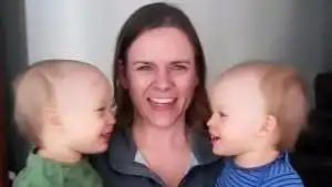 mum with identical twin boys