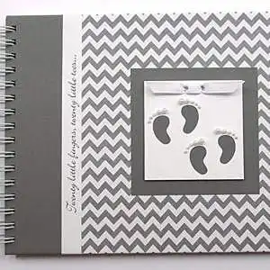 twin baby memory book personalized