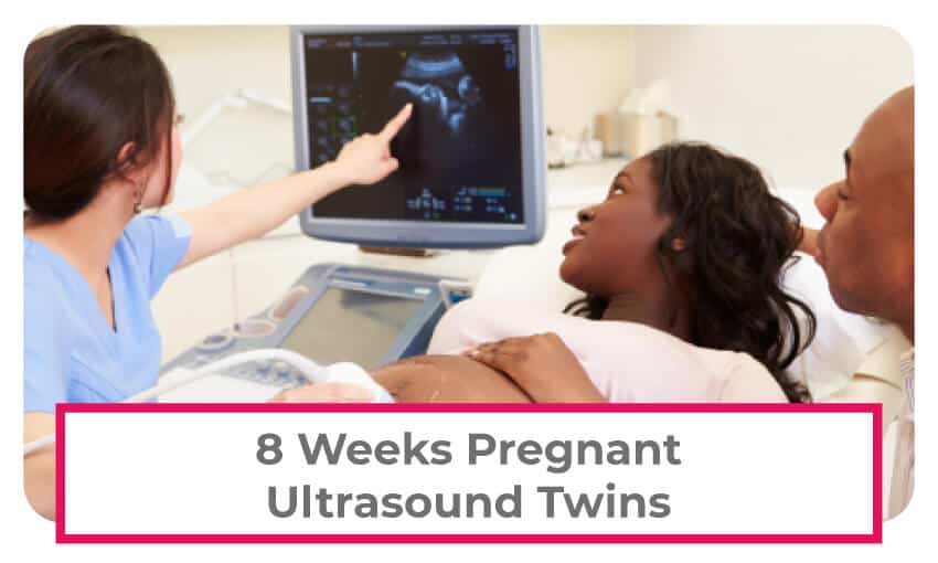 8 week ultrasound identical twins