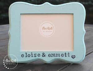 personalized photo frame for twins