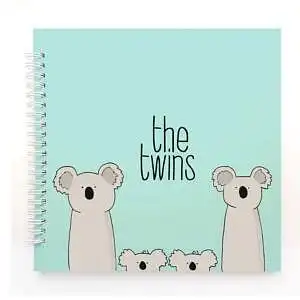 twin baby memory book koala