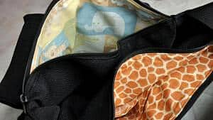 Inside of diaper bag by Joanna Stanek