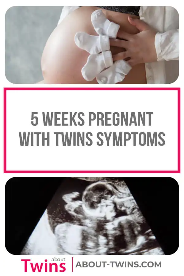Information on being 5 weeks pregnant with twins. What type of symptoms are common? 
