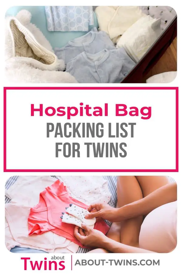 Make sure your hospital bag is packed with the essentials. Here you will find a packing list for a twin hospital bag.  